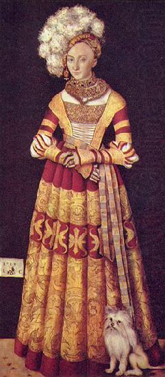 Lucas Cranach Portrat der Herzogin Katharina von Mecklenburg china oil painting image